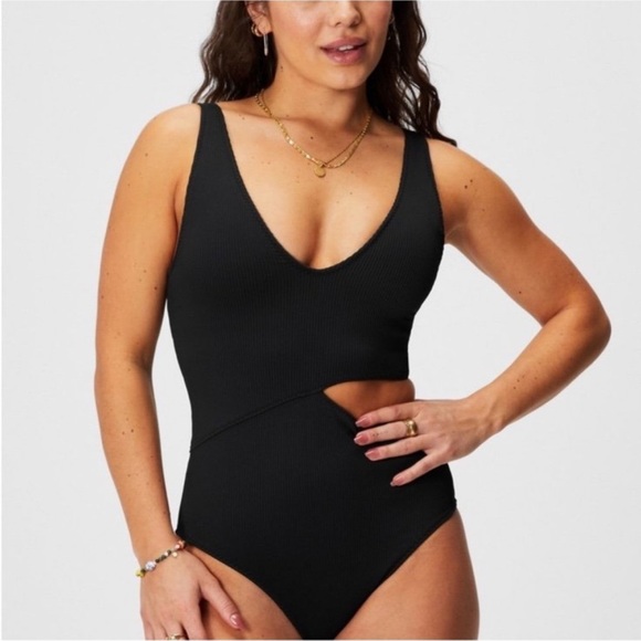 Fabletics Black Swimsuit Size Medium NWT - Picture 1 of 3